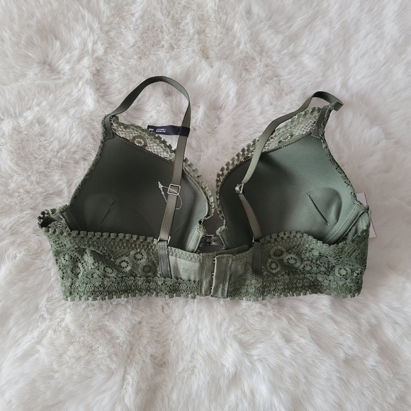 ⚘️AERIE REAL POWER PLUNGE PUSH UP JOY LACE BRA SIZE 36B - Picture 5 of 6